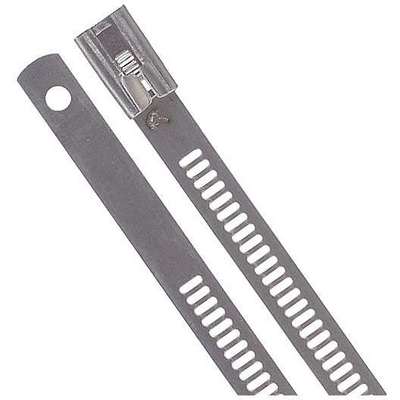 Cable Tie,12 In,Metallic Gray,