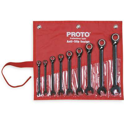 Ratcheting Wrench Set,Pieces 9