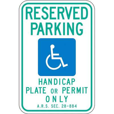 Handicap Parking Sign,18 x 12