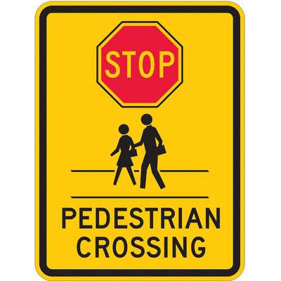 Traffic Sign,24 x 18In,R And