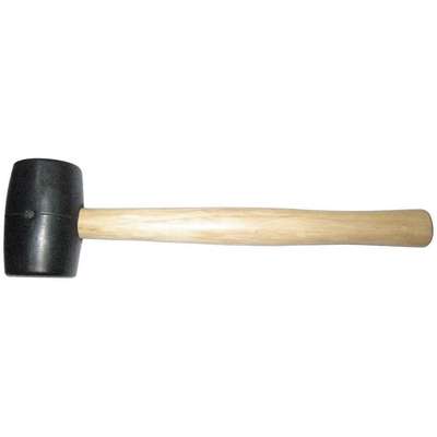 Rubber Mallet,Hickory,8 Oz