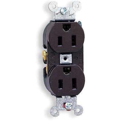 Receptacle,Duplex,15A,125V,Br,