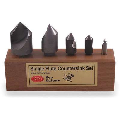 Countersink Set,5 Pc,1 Fl,82