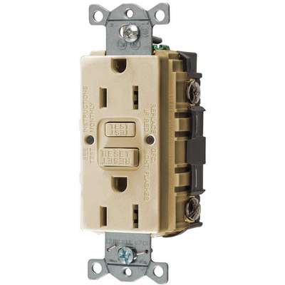 GFCI Receptacle,15A,125VAC,5-