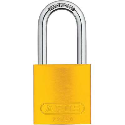 Lockout Padlock,Ka,Yellow,1-1/