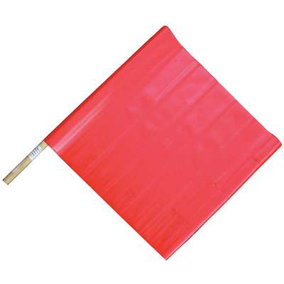 Handheld Warning Flag,Red,18 x