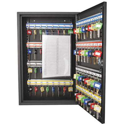 Key Cabinet,64 Capacity,18" H