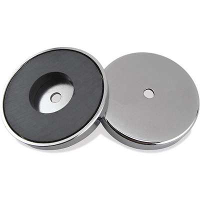 Round Base Magnet,95 Lb. Pull