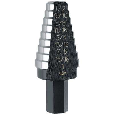 Hss Step Drill Bit 9/16 - 1"