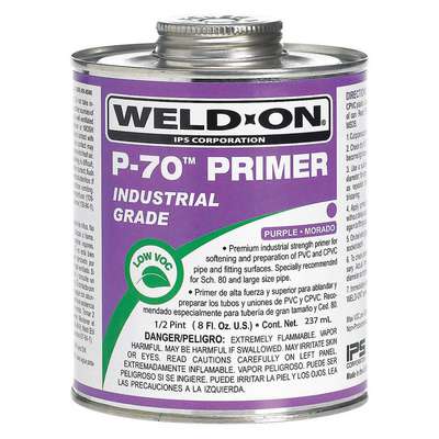 Primer,Purple,8 Oz,PVC And