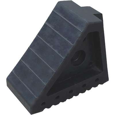 Wheel Chock,Molded Rubber,Black