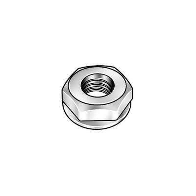 Lock Nut,1/4-20,Steel,Zp,PK100