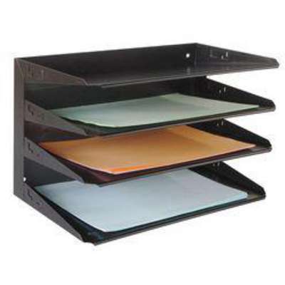 Desk Organizer,4 Horizontal,Blk