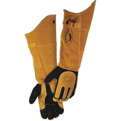 Glove,Welding,21 In L,Blk And