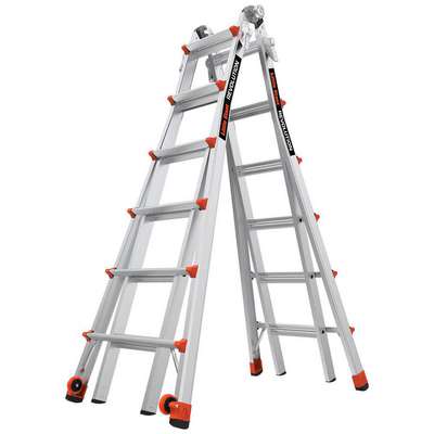 Ladder,Aluminum,6 To 11 Ft H,