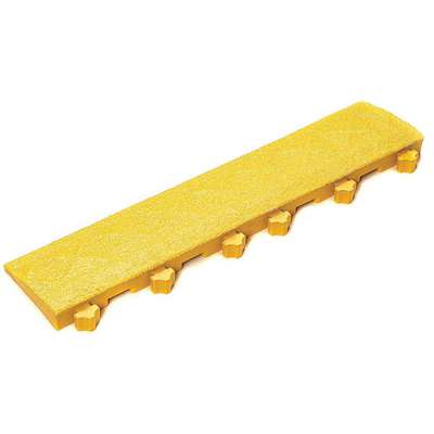 Mat Ramp,Yellow,4 In. x 18 In.,