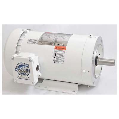 Washdown Motor,3 Ph,Tefc,2 Hp,