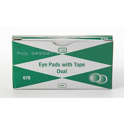 Eye Pad,Cotton/Gauze,Unitized,