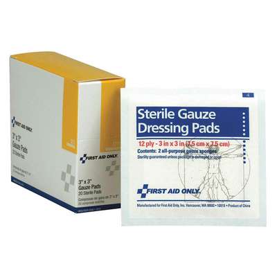 Gauze Pad,Sterile,3 In. L x 3