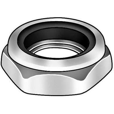 Lock Nut,1-1/4-12,GR 2,Steel,