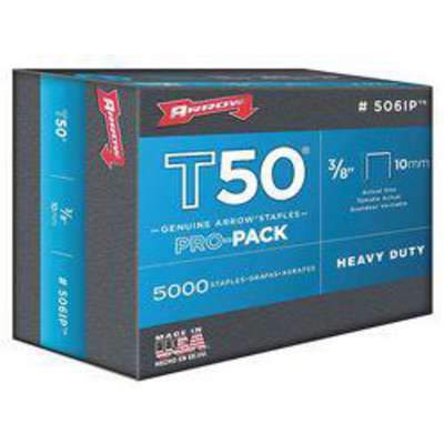 Staples,T50,3/8x3/8 In L,Pk