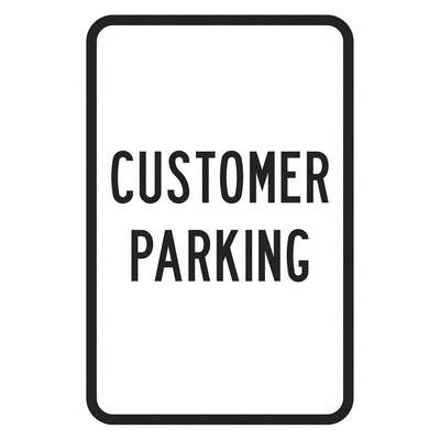 Parking Sign,18"H,12"W,Aluminum