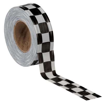 Flagging Tape,White/Blk,300ft