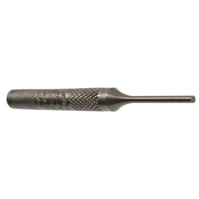 Pin Punch,Steel,4in.L,1/4in.