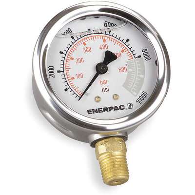 Pressure Gauge,0 To 10000 Psi,