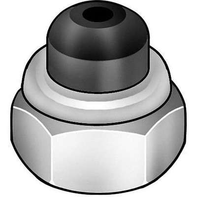 Lock Nut,1/4-20,GR 2,Steel,Zp,