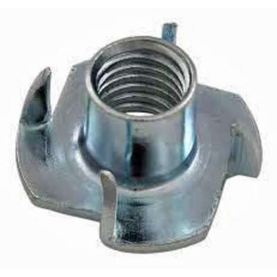 4 Prong T-Nut 3/8-16X5/8" Zinc