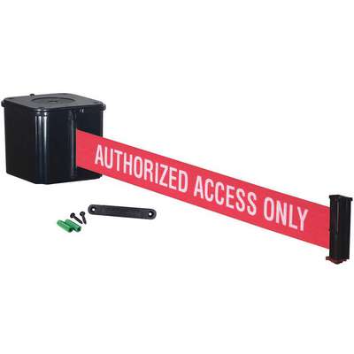 Retractable Belt Barrier,Black,