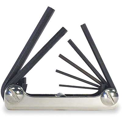 Folding Hex Key Set,7 Pieces