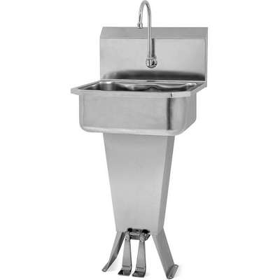 Hand Sink,With Faucet,19 In. L,