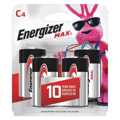 Battery,Alkaline,C,Premium,PK4