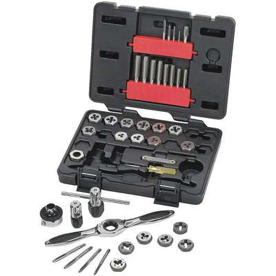 Tap And Die Set,40 Pc,Carbon