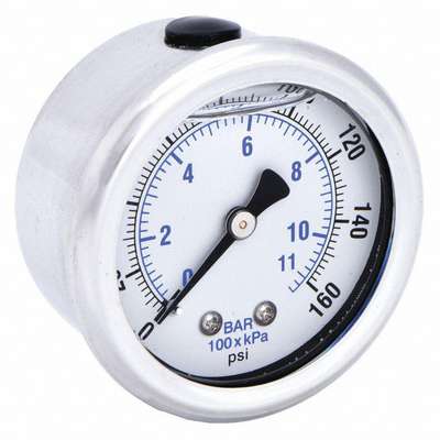 Pressure Gauge 0-160PSI, 2"