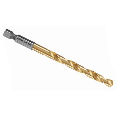 Hex Shank Drill,1/4",Hss