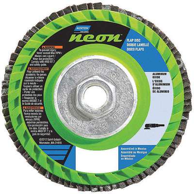 Flap Disc,4 1/2 In X,120 G,5/8-