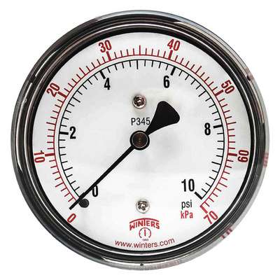 Low Pressure Gauge, Back,0 To