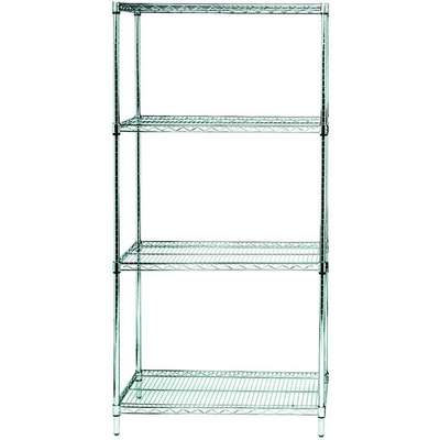 Wire Shelving,Starter,63" H,SS