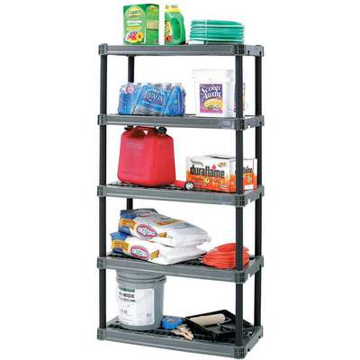 Shelving Unit,73-3/4" H,Dark