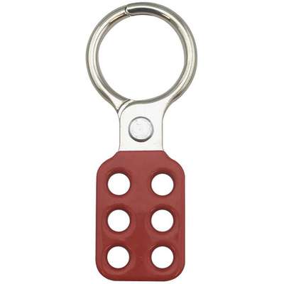 Lockout Hasp,Snap-On,6 Lock,Red