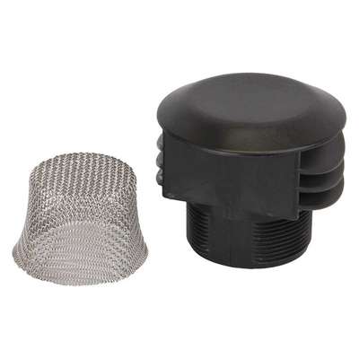 Vent Cap,2" Mnpt,Polypropylene