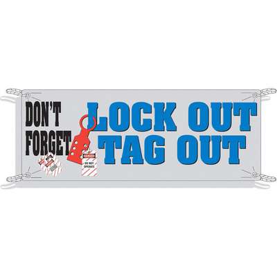 Safety Banner,42 x 120In,Vinyl,