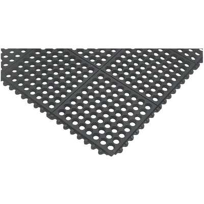 Modular Drainage Mat,Black,3 x