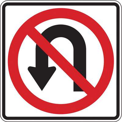 Traffic Sign,24 x 24In,R And