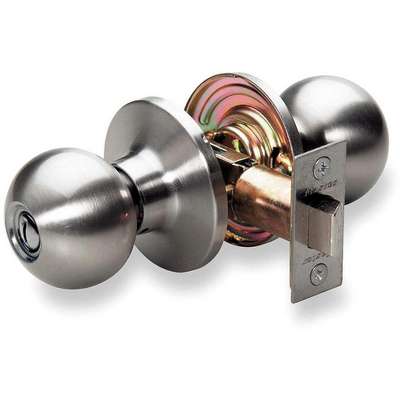 Door Knob Lockset,Ball,Privacy