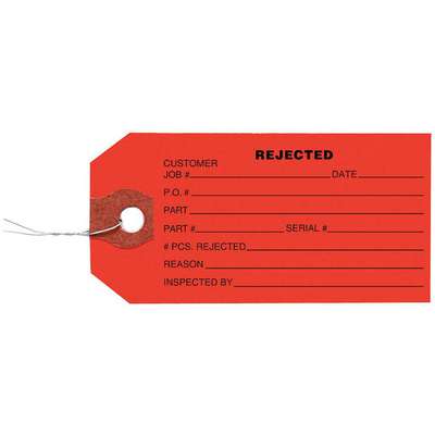 Inspection Tag,Paper,Rejected,