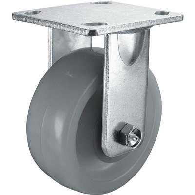 Rigid Plate Caster,Nylon,5 In.,